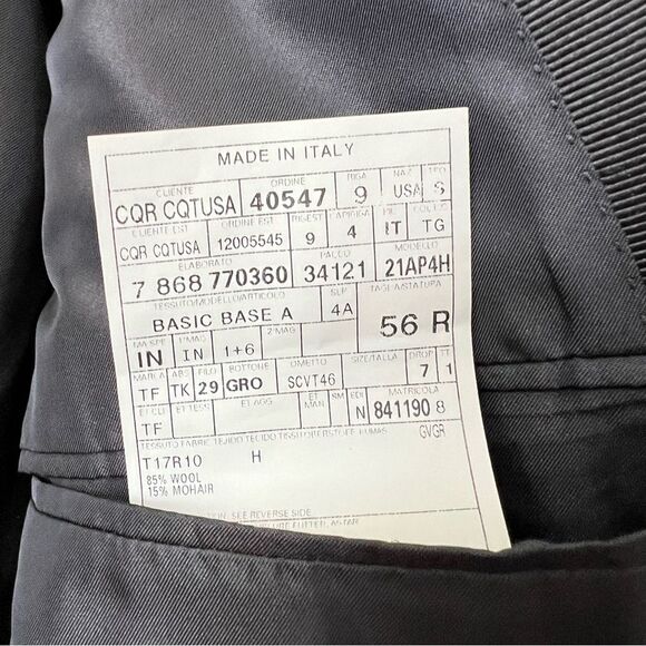 Tom Ford Mens wool mohair tuxedo Black blazer Made in Italy Size 56 R - Picture 6 of 10